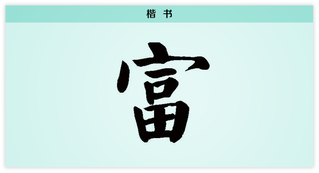 3文字演变富楷书.png