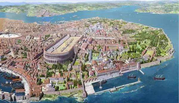 君士坦丁堡复原平面图图片